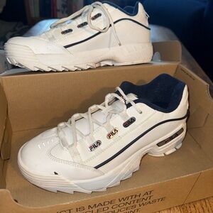 Fila Hometown Sneakers (White/Navy, Women’s 10)